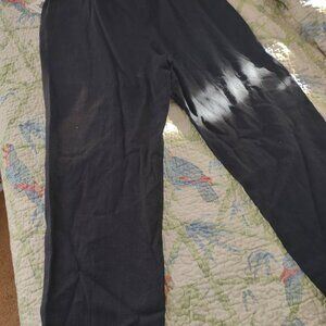 Democracy Black Linen Pants Womens L USA Made Dillard's